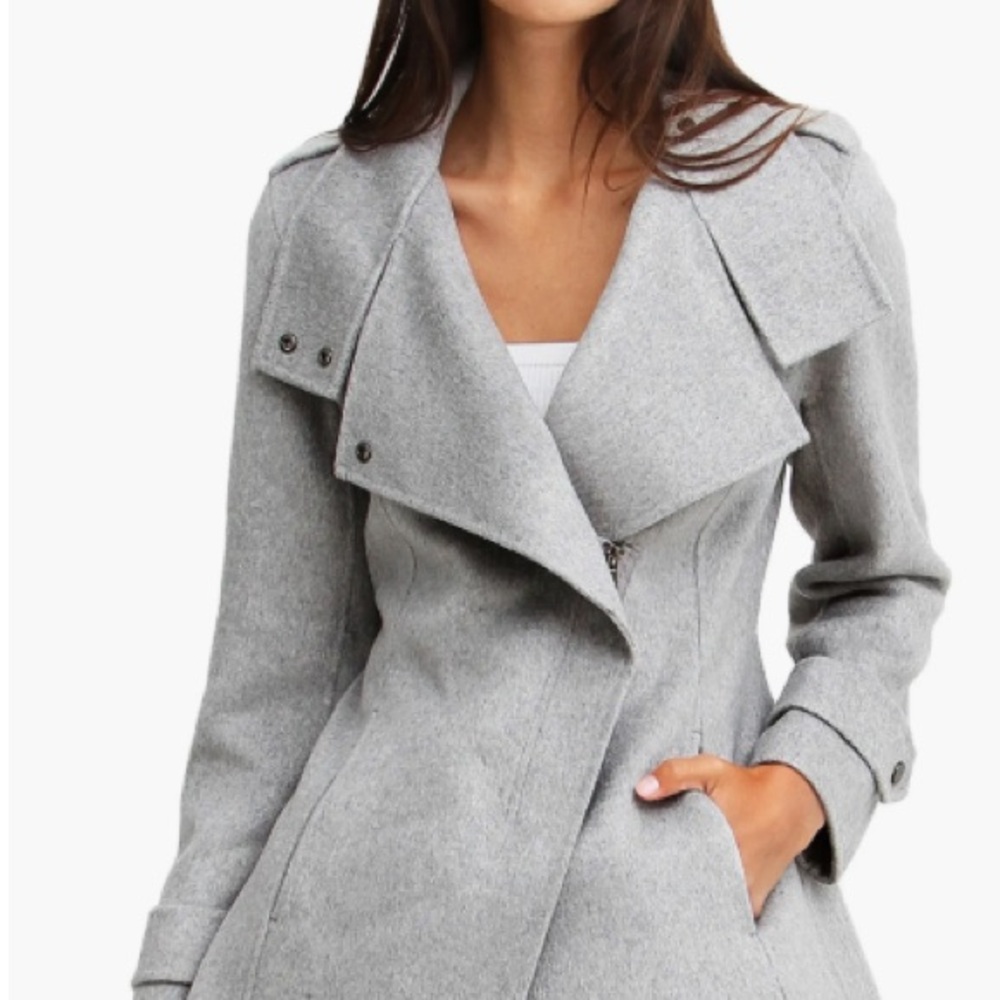 Bella & Bloom Wool Blend Moto Coat
